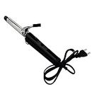 Shomex® Professional Hair Curling Tool: Effortless Hair Curler Iron Rod with Lighted ON-OFF Button, Machine Stick, and Roller for Women and Girls - Stunning Black Color Styler