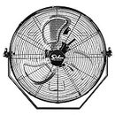 Simple Deluxe 18 Inch Industrial Wall Mount Fan, 3 Speed Commercial Ventilation Metal Fan for Warehouse, Greenhouse, Workshop, Patio, Factory and Basement, High Velocity, Black