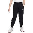 Nike K NSW Club FLC JGGR LBR Pants, Black/White, 8-10 años Unisex