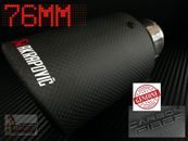 AKRAPOVIC Genuine Carbon Fibre Exhaust Tip 73mm to 76mm Bolt Up Outlet Tip 89mm