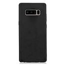 cuzz Funda para Samsung Galaxy Note 8+(Protector de Pantalla de Vidrio Templado) Carcasa Silicona Suave Gel Rasguño y Resistente Teléfono Móvil Cover-Negro
