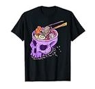 Cráneo Ramen Cuenco Pastel Goth Camiseta