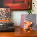 Modbox USA Modern Vinyl Record Display Stand In Retro Colors Metal in Orange | 7 H x 7.75 W x 5.5 D in | Wayfair vrd_07
