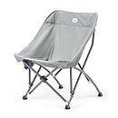 Naturehike Star Moon Camping Chair, Free-Installation Upgraded Folding Portable Chair, Max Weight 120kg Widen and Enlarged Moon Chair for Outdoor Camping Fishing Picnic (White)