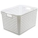 Box Sweden 35cm Mode Basket Home Storage/Holder Cleaning Room Organiser White