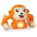 KIDOLOGY Educational Musical Monkey Toy, Delight for Children's Learning and Playtime, Featuring Light and Sound, The Perfect Educational Musical Toy for Kids - Orange