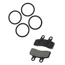 JAZZY PEARLS O Ring Fast Release Fastener+Brake Pads Caliper for 110cc/125CC Quad Go kart