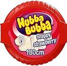 HUBBA BUBBA Bubble Tape Snappy Strawberry Bubble Gum 1.8 m (Pack of 12)