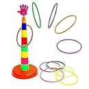WireScorts 2 in 1 Ring Toss Game for Kids, Ring Throwing Game for Single and Group Play, Outdoor and Indoor Fun Games, Activity Toy Games for Kids, Gifting Toy for Boys and Girls (Multicolor)