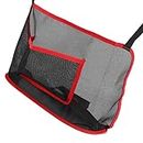 Handbag Holder Organizer Polyester Fiber Car Interior Seat Back Storage Net Bag Accessory with Pocket Red