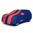 CARMATE Passion Custom Fit Car Body Cover for Tata Zest - Blue Red (with Side Mirror Pocket)