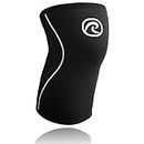Rehband Rx Knee Support - 7mm thick neoprene (L, Black)