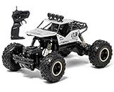 Zest 4 Toyz RC Remote Control Rock Crawler Four Wheel Drive 1:16 Metal Alloy Body Remote Control Rock Climber High Speed Monster Racing Car- Silver (Pack of 1)
