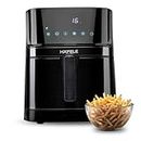 Hafele NOIL 6.3L Digital Air Fryer with 360° Rapid Air Circulation Technology & Touch Panel, Uses 90% Less Oil, 8 Preset Menus, Non-Stick Basket with 6.3 L Capacity,1700W, (Black)
