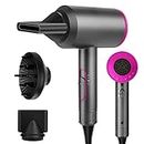Lostrain Hair Dryer, 1800W Blow Dryer Negative Ion Professional Quick Drying Powerful Hairdryer with Diffuser, Nozzles Attachment 3 Heat & Cool Setting Blowdryer for Women Home & Travel