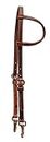 Congress Leather Harness Leather Slip Training Headstall with Snaps at Bit Ends Made in The U.S.A.