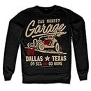 Gas Monkey Garage Offizielles Lizenzprodukt GMG - Go Big Or Go Home Sweatshirt (Schwarz), Small