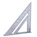 IKAAR Carpentry Square Carpenter Triangle Ruler Metal Ruler Speed Square Engineers Square Woodworking Tools 7inch Aluminum 90 Degree 45 degree Square Triangle Ruler