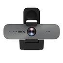 BenQ DVY31 Zoom™ Certified 1080p Full HD Compact Webcam, Privacy Cover, Omnidirectional Mics with Noise Suppression, Wide Field of View, Low Distortion, Digital Zoom, Black