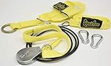 Spud Low Econo Pulley Seated Row Machine Cable Attachment for Use with Olympic Plates (Yellow)
