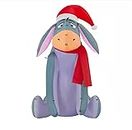 3.5' Eeyore with Santa Hat Christmas Inflatable by Gemmy