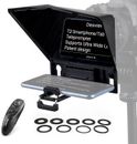 Desview T2 Teleprompter 8.3 Inch, Autocue Teleprompter with Bluetooth Remote APP