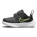 Nike Unisex-Child Star Runner 3 (TDV) Sneaker (Black/Green, Numeric_10)