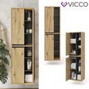 Mueble de pared de roble VICCO VIOLA - mueble alto con 2 puertas, mueble de baño
