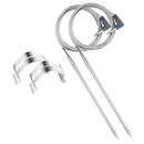 Grill Thermometer Sensor Meta Probe & Clips 2-pack for Maverick & Ivation