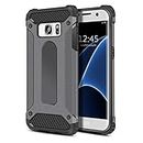 Vultic Armor Case for Samsung Galaxy S7, Heavy Duty [4 Corners Shockproof Protection] Bumper Cover (Grey)