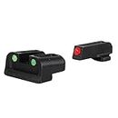 TRUGLO Fiber-Optic Handgun Night Sight | Compact Durable Snag-Resistant High-Visibility Red Front & Green Rear Sight, Compatible with Springfield XD Handguns