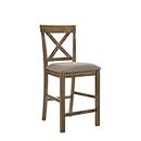 ACME Furniture 70832 Martha II Counter Height Chair, Weathered Oak