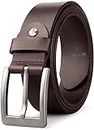 CREATURE Formal/Casual Brown Color Genuine Leather Belts For Men (Length- 46 inches||40MM||BL-042-BRN) (BROWN)