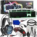 Professional PC & Gaming Accessory Bundle - Includes: Marvo Scorpion CM-303 3-in-1 Gaming Combo (Keyboard, Mouse & Headset) + Deluxe Equipment Maintenance Kit