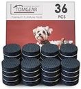 TomGear Non Slip Furniture Pads -36 pcs 1" Furniture Grippers, Self Adhesive Rubber Furniture Feet, Anti Scratch, Ultimate Floor Protection for Your Home Furniture-Black