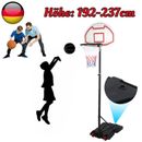 Höhenverstellbarer Basketballständer Basketballkorb mit Rollen Basketballanlage
