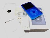 Apple iPod classic 7th Generation BLUE Black 256GB Excellent w/new accessories