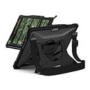 URBAN ARMOR GEAR UAG Designed for Microsoft Surface Pro 10/9 Case with Built-in Kickstand Hand & Shoulder Strap Pen Holder Compatible with Type Cover Keyboard Rugged Protective Cover, Plasma Ice