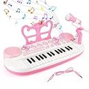 BAOLI 31 Keys Kids Piano Keyboard with Microphone, Multifunctional Portable Electronic Piano Educational Musical Instrument Toy, Birthday Gifts for Beginner Children Toddler Boys Girls Age 3-6