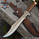 CSFIF Forged Full Tang Knife AUS-10 Steel Walnut Wood Camping Outdoor Gift