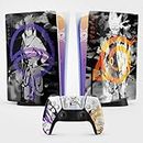 Sticker PS5 Hokage, Autocollant Playstation 5 Manga, Console et Manette, Edition Standard Disque, Skin Hokage PS5 (2 Manettes)
