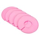 10 Pcs Clothes Dividers Blank Round Clothing Wardrobe Size Separators, Pink