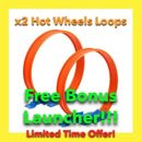 x2 Hot Wheels Track Builder Loop Sets - 9" Each Loop 24" Track NEW Treasure Hunt