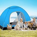MARJI&ANUVRUTTI Camping Tent 5-6 Person Easy Set Up Waterproof Lightweight Backpacking Tents Large with Sun Shelter Dome Tent for Family Beach Camping Hiking Outdoor