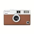 KODAK EKTAR H35 Half Frame Film Camera, 35mm, Reusable, Focus-Free, Lightweight, Easy-to-Use (Brown) (Film & AAA Battery are not Included)