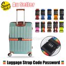 Luggage Strap Code Password Travel Suitcase Secure Lock Safe Nylon Packing Belt