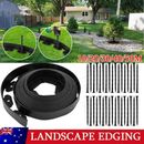 10m-50m Fence Landscape Garden Lawn Edging Border Flexible Plant Grass & 30 Peg