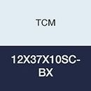 TCM 12X37X10SC-BX FKM/Carbon Steel Oil Seal, SC Type, 0.472" x 1.457" x 0.394"