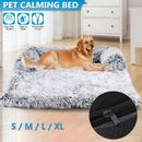 Kids Pet Sofa Bed Dog Cat Calming Couch Cover Protector Cushion Plush Slipcovers