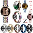 Bling Metal Watch Band Strap + Case Cover For Samsung Galaxy Watch 4 40mm 44mm